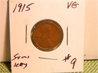 1915 Lincoln Wheat Cent VG – Semi Key Date