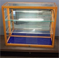 2 Shelf Lighted Display  Cabinet By Waddell