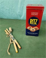 Ritz crackers limited edition tin and skewers