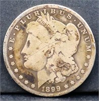 1899O Morgan silver dollar