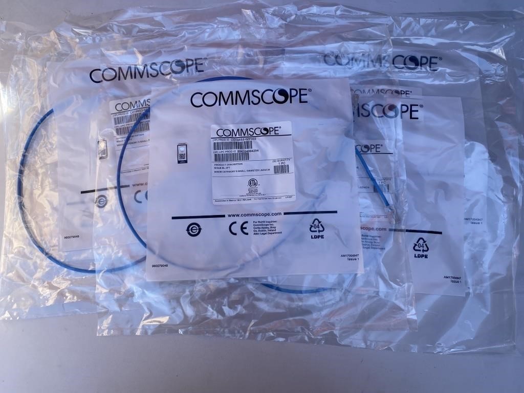 Lot of COMMSCOPE CO166S2-01F003 Patchcord MiNo6