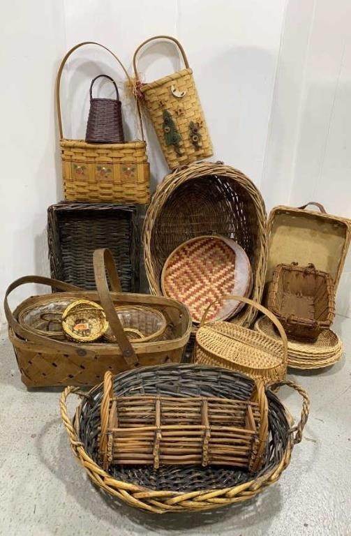Large Lot of Baskets