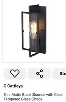 MSRP $40 Black Wall Sconce