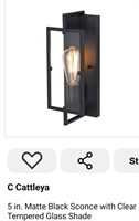 MSRP $40 Black Wall Sconce