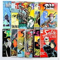 Lot - Grouping x 14 SABLE Comics - Vintage 1980's1