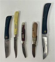 5 Case Pocket Knives