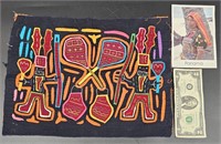 Mola Sports Hand Made Fabric Art Cuna Indians