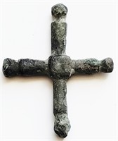 Medieval 9th-11th AD bronze Cross 31mm