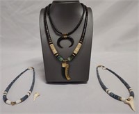 (4) Heishi Bead Necklaces