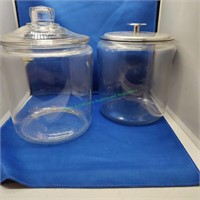 2 Clear Storage Containers