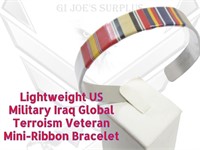 Military Iraq War Veteran Mini-Ribbon Bracelet 2C1