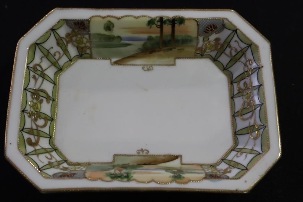 Nippon hand painted serving dish