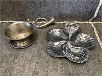 Stainless Steel Bowl, Metal Decor, and Horn