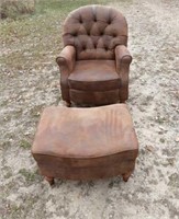 Sitting chair and ottoman