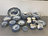 Staffordshire Colonial Blue dinnerware