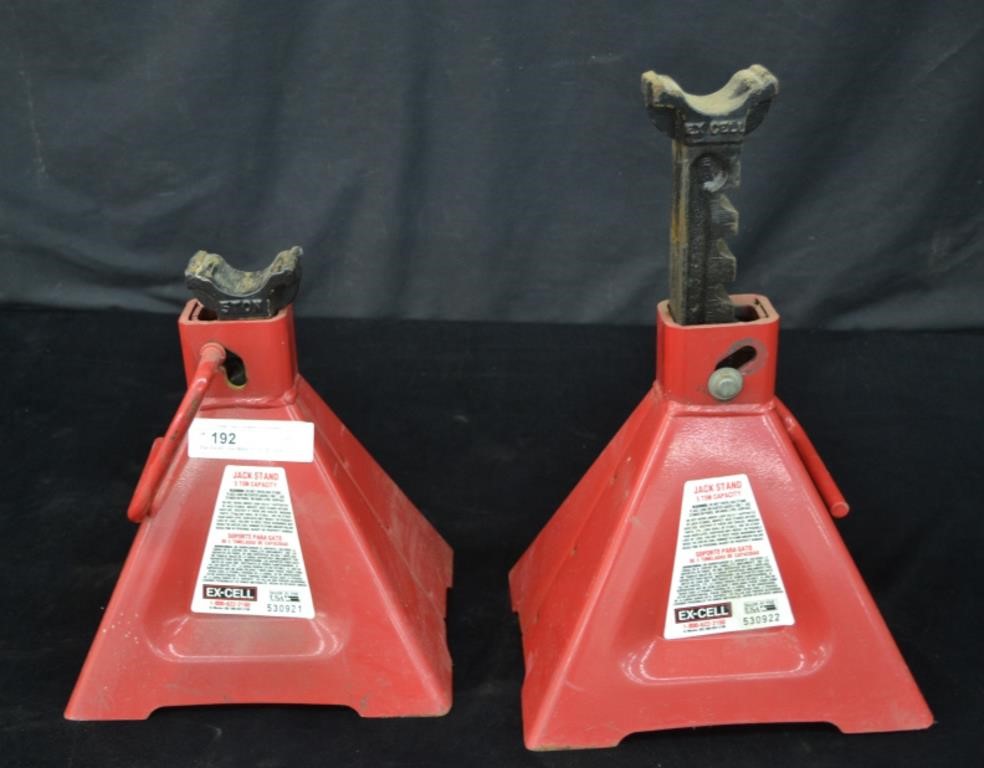 Pair Excell USA Made 5 Ton HD Jack Stands