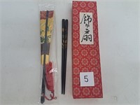 Japanese Fan and Chopstick Set in Box