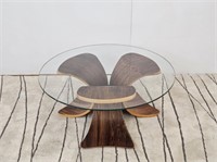 BENT ROSEWOOD ROSEWOOD COFFEE TABLE