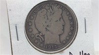 1915S Barber Half Dollar