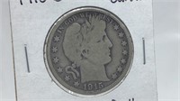 1915D Barber Half Dollar