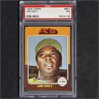 Jim Holt 1975 Topps #607 PSA 7 Baseball Card, shar