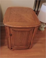Solid wood end table