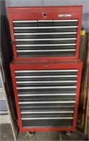 (D) Craftsman Tool Cabinet with Contents  No Key