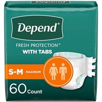 Depend Incontinence Protection with Tabs, Unisex,