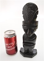 *Statuette inca / aztèque en obsidienne noire