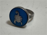 STERLING SILVER SCORPION RING