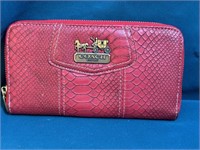 COACH Style Red Wallet