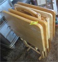 Wood TV trays