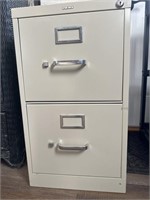 HON two drawer file cabinet