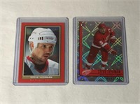 2 Steve Yzerman Hockey Cards