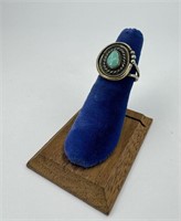 Navajo Sterling Silver Turquoise Ring