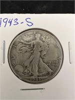 1943-S HALF DOLLAR