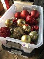 Container of Oversize Ornaments
