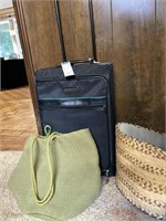 Suitcase, great beach style bag and other