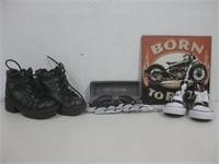 Assorted Harley-Davidson Items W/Shoes See Info