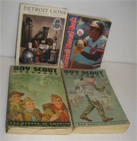 (4) Books including (2) Vintage Boy Scout books,