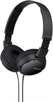 Sony ZX Series Wired On-Ear Headphones, Black