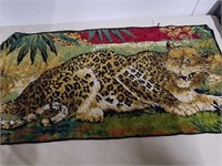 Vintage Wildcat tapestry 37 x 19