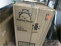 4 PK -- 36 CT MAMA BEAR DIAPERS -- SIZE 4