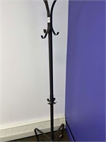 COAT RACK (3 LEVELS OF HOOKS) BLACK METALLIC COAT