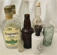 Estate lot of vintage bottles