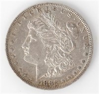Coin 1882-O over S  Morgan Silver Dollar In AU