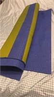 C11) thin yoga mat. 
Slightly worn but No big