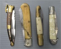 (4) Folding knives, includes Mother of Pearl