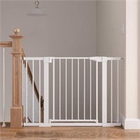 Mumeasy Baby Gate for Stairs, 29.6"-36.2" Pressure