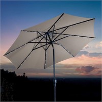 Sunvilla 10 Ft Round Solar LED Umbrella